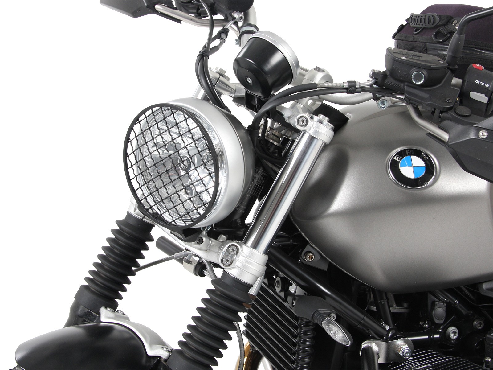 Rejilla protectora de la luz negra para BMW R nineT Pure (Bj.17-) Original Hepco & Becker