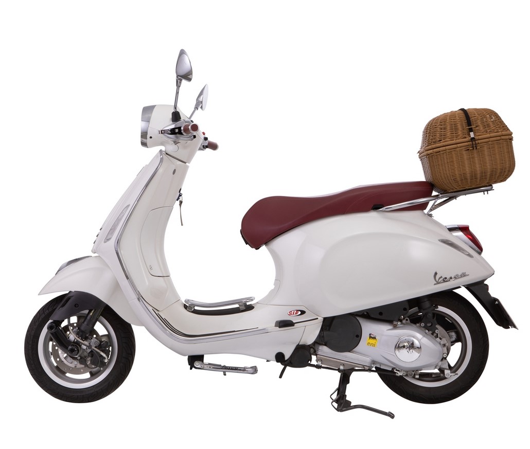 Kit de portaequipajes Classic para Vespa GTS/GTV/GT60 125-300cc, marrón