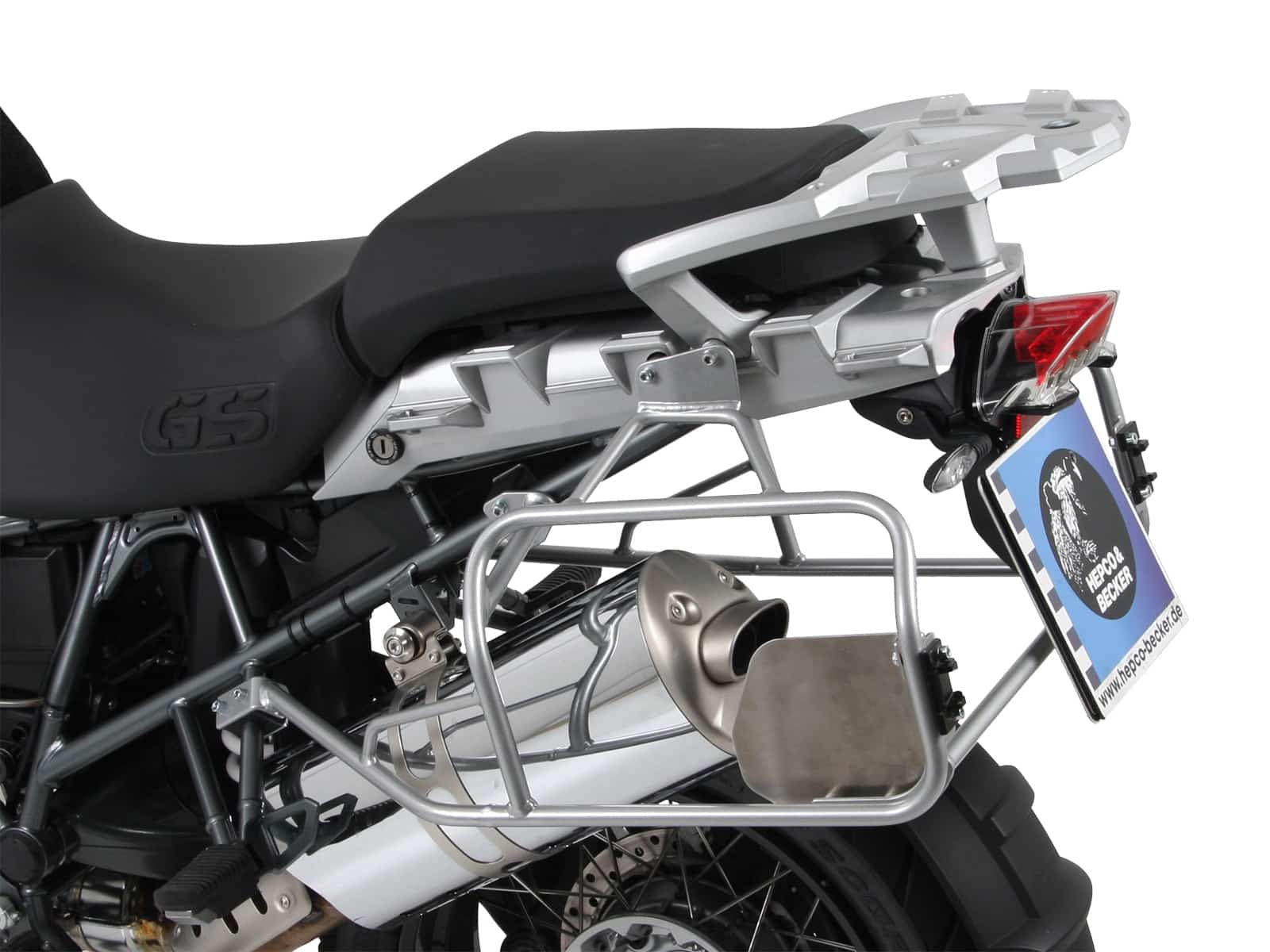 Juego portamaletas Portamaletas incl. juego portamaletas Xplorer Cutout plata para BMW R 1200 GS /Adventure (-13)