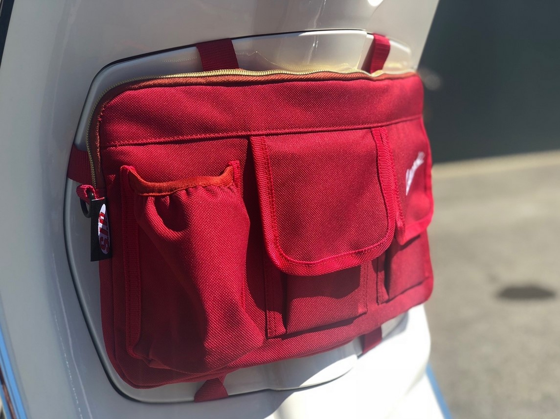 Bolsa "Classic" para maletero/guante Vespa - rojo, nylon