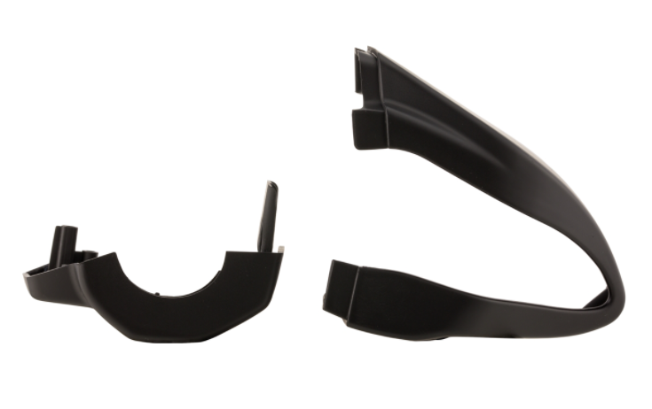 Tapa de la unidad de conmutación, derecha/izquierda, delantera/trasera para Vespa Primavera/Sprint, negro mate