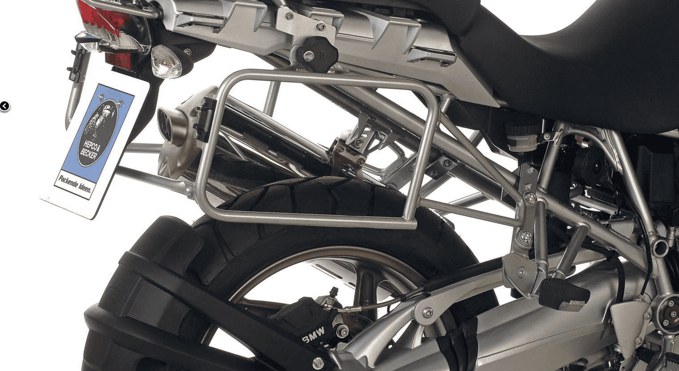 Portamaletas lateral Lock-it plata para BMW R 1200 GS (04-07) Hepco & Becker