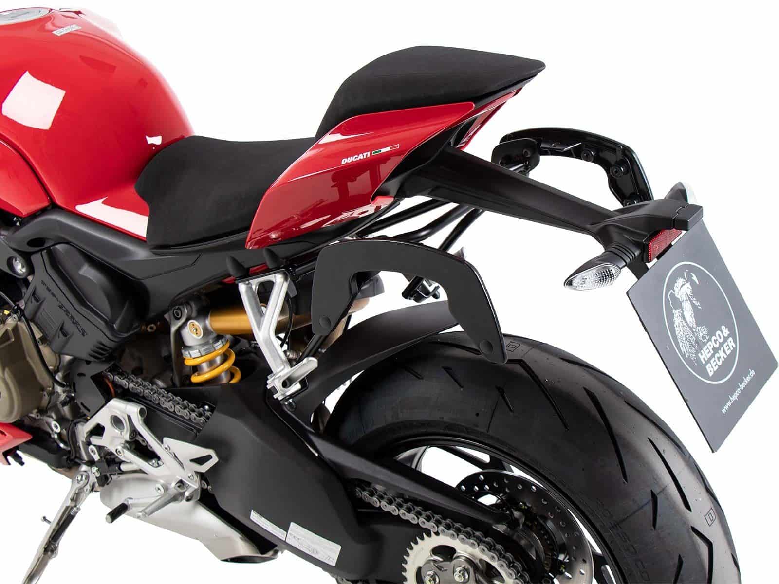 Soporte lateral C-Bow negro para Ducati Streetfighter V4 /S (20-24) Hepco & Becker