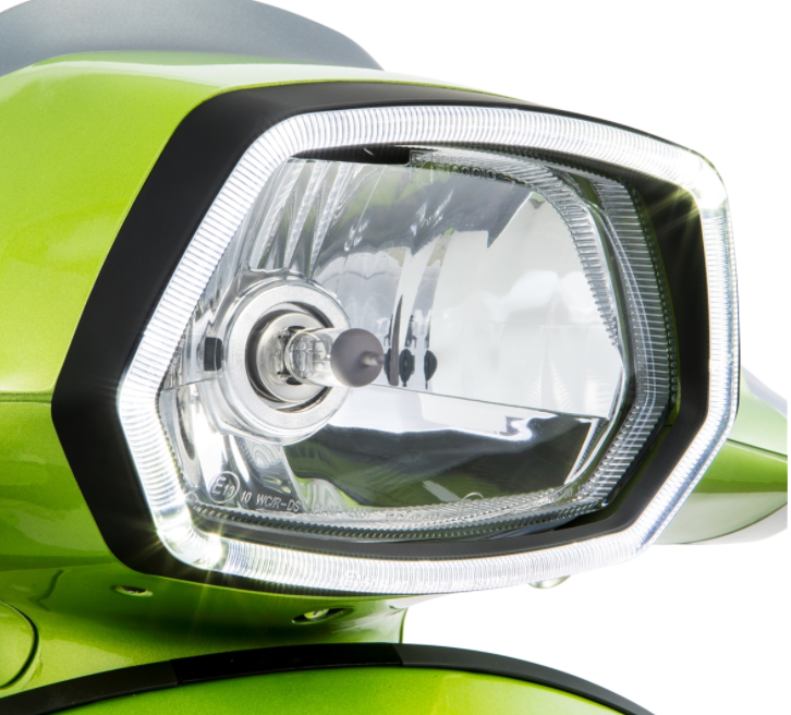 Anillo de luz LED cromado para Vespa Sprint 50cc 2T/4T ('13-'18)