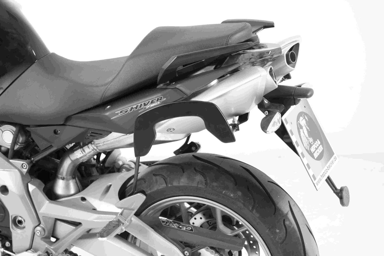 Soporte lateral C-Bow negro para Aprilia SL 750 Shiver (My.07-09)/ GT (My.09-16) Hepco & Becker