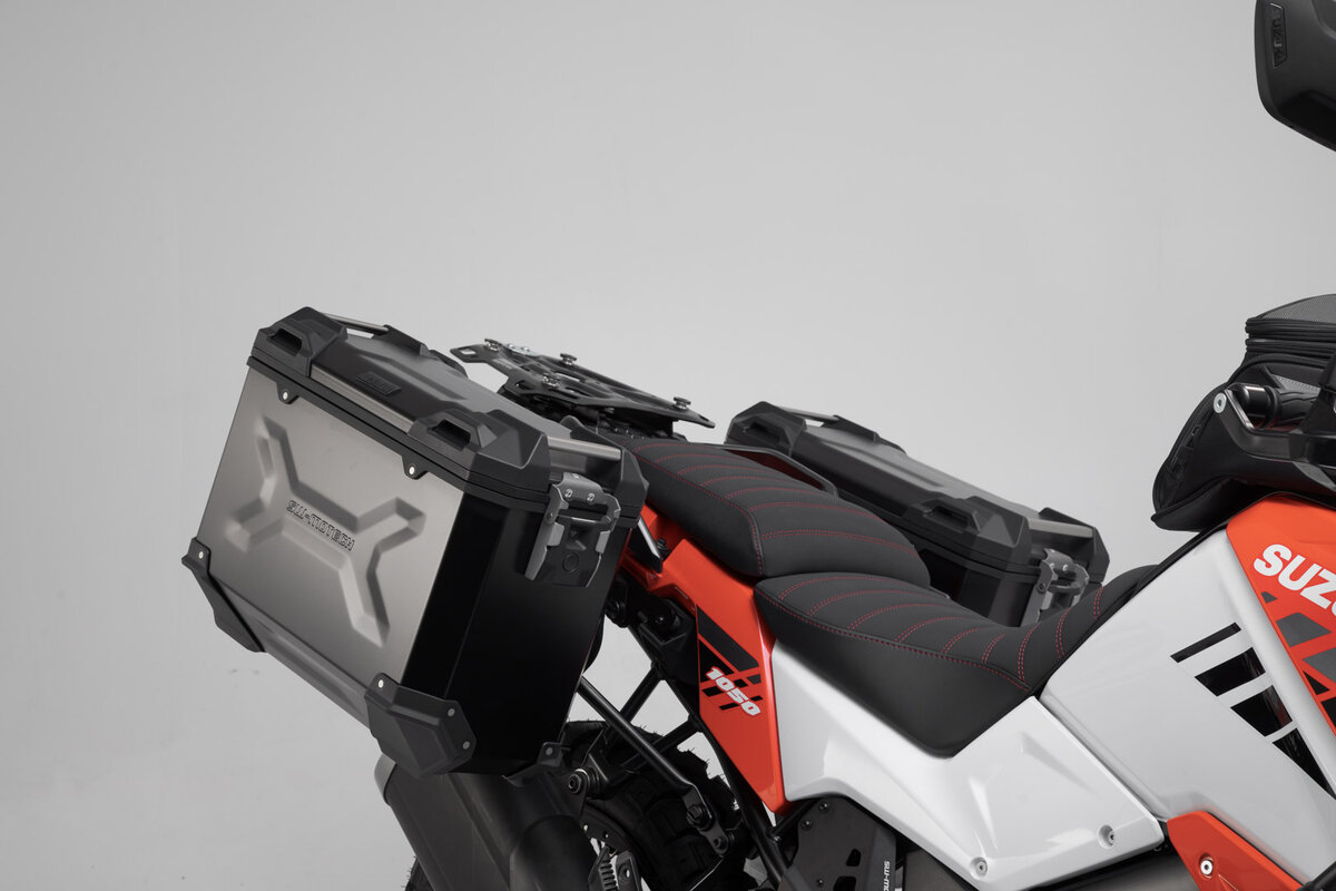 SW-Motech TRAX ADV sistema de maletas de aluminio plata Suzuki V-Strom 1050 /XT (19-21), WEF0