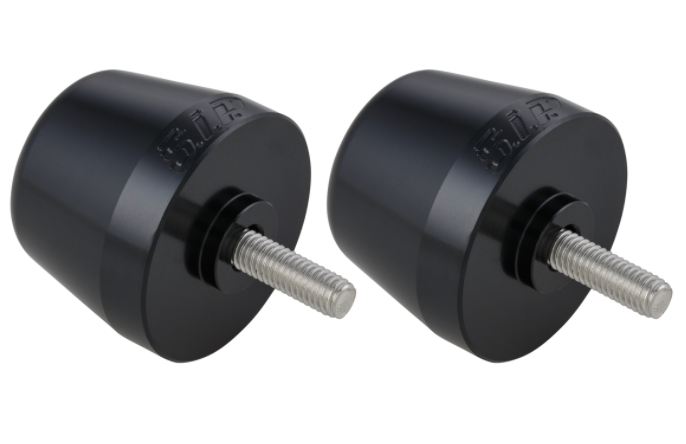 Contrapesos de manillar izquierda/derecha para Vespa Primavera/Sprint/ET/LX/LXV/S, negro