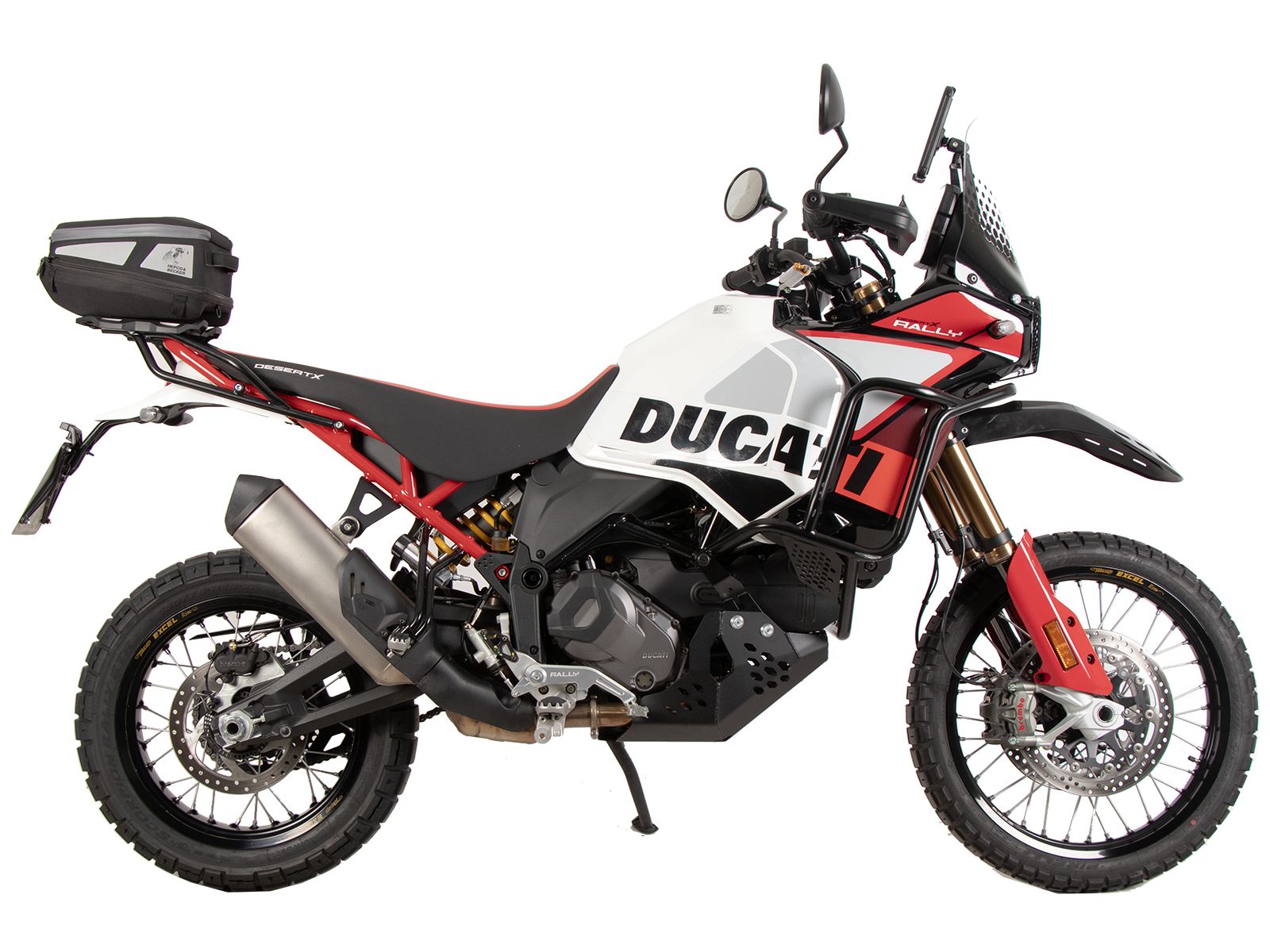Soporte trasero Smartrack negro para Ducati DesertX Rally (24-) Hepco & Becker