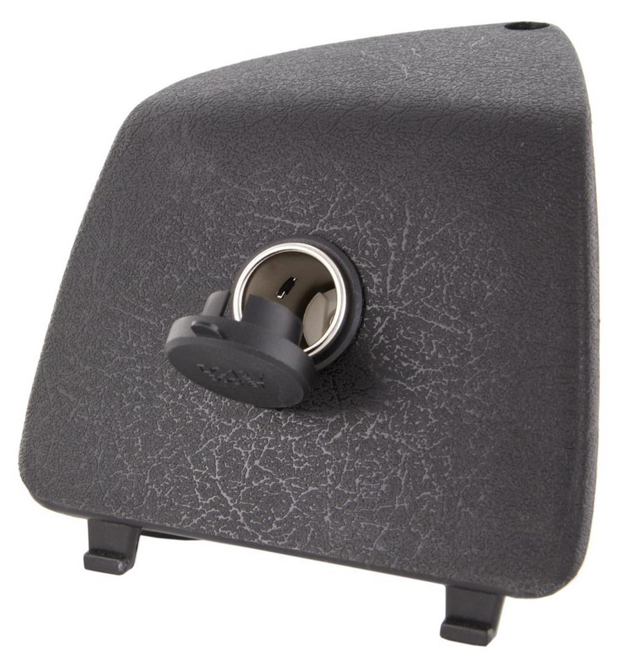 Tapa del maletero izquierda con encendedor de 12V para Vespa GTS/GTS Super/GTV/GT, negro