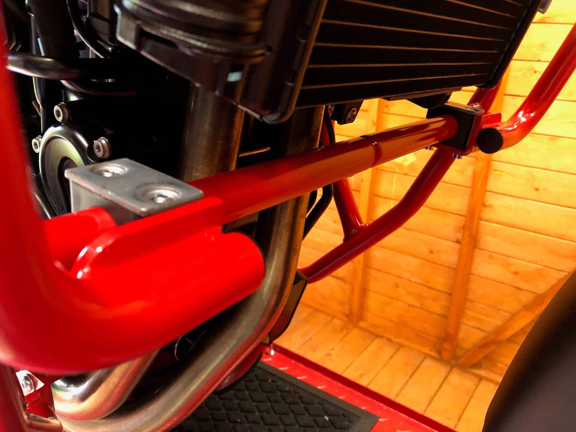 Protector de depósito rojo para BMW F 650 GS Twin (08-11)/F 700 GS (12-17)/F 800 GS (08-16)