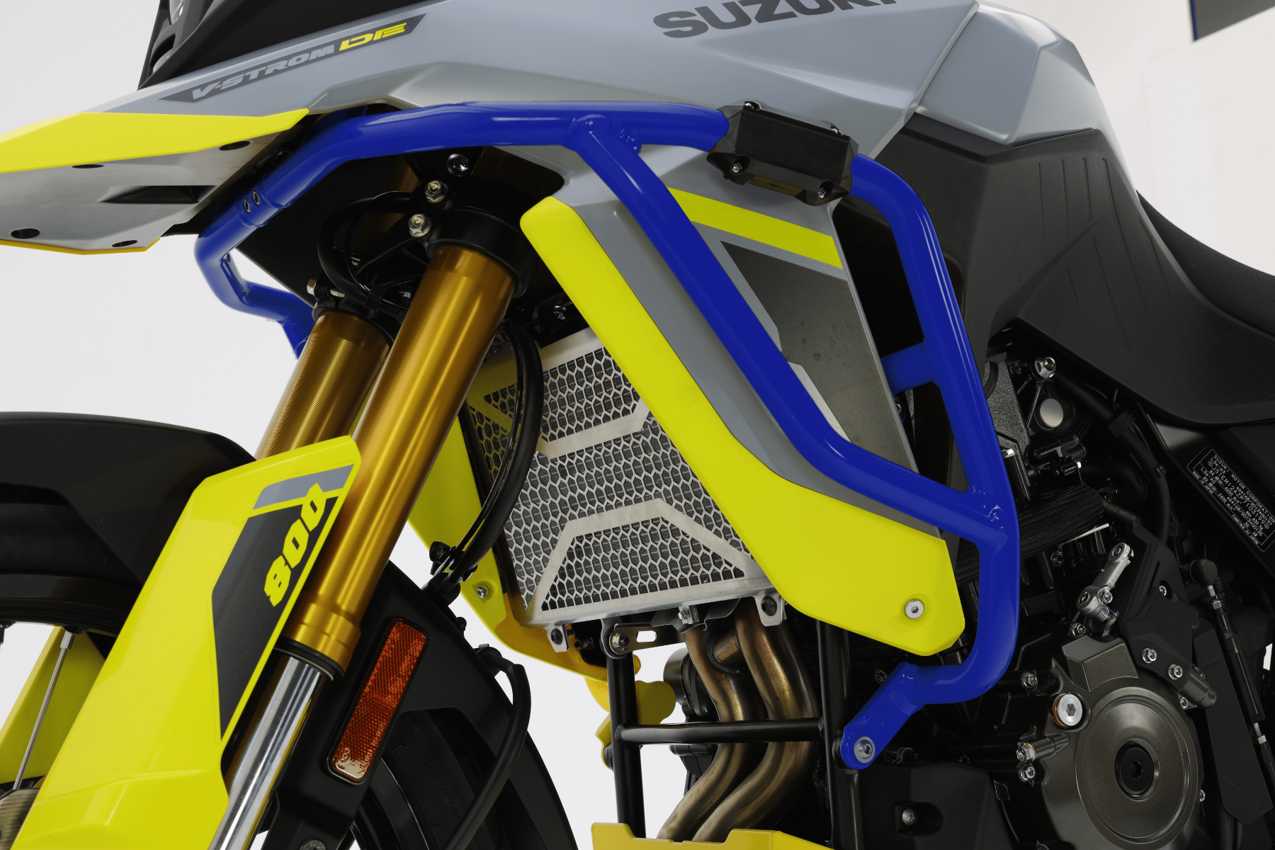 Barra antichoque aluminio azul para Suzuki V-Strom 800 DE (23-)