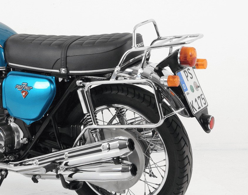 Portaequipajes superior tubular y portaequipajes lateral para Honda CB 750 Four K0-K6 (70-76)