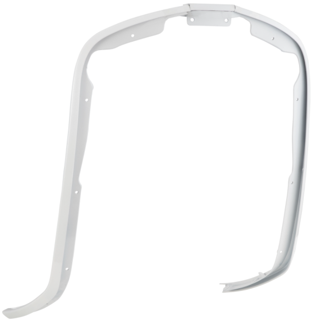 Protector de pierna de tubo de ranura mono blanco para Vespa Primavera/Sprint 50-150ccm