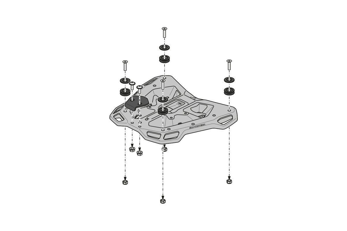 Portaequipajes SW-Motech STREET-RACK para Honda X-ADV 750 (21-24)