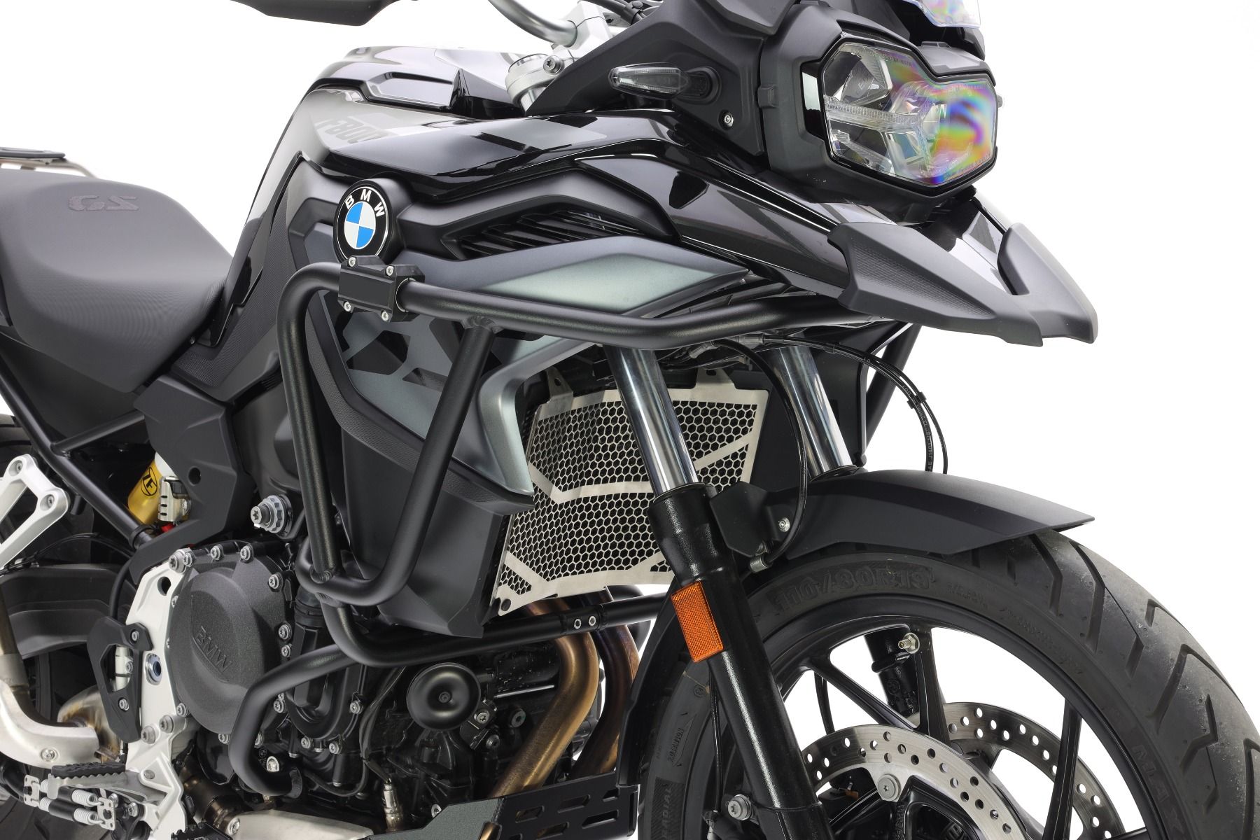Barra protectora de aluminio negra para BMW F 800 GS (24-)