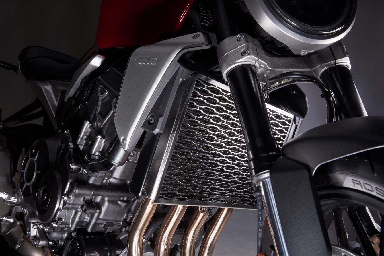 Rejilla del radiador (plateada) de acero inoxidable con logotipo CB para Honda CB1000R 2021-..