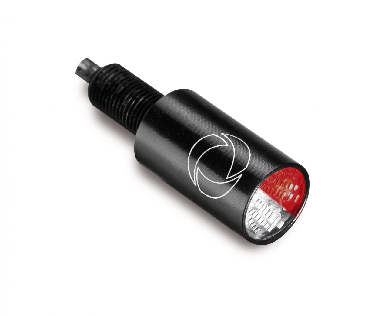 Indicador Kellermann, luz trasera y de freno, Atto DF Integral, aluminio, LED, HL/HR 12 V, negro brillante