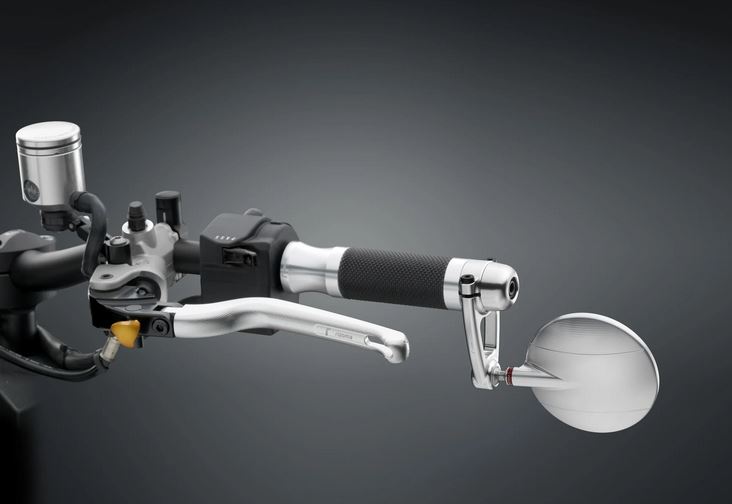Retrovisor de manillar RIZOMA "SPY-ARM" izquierdo o derecho para Vespa, anodizado plata