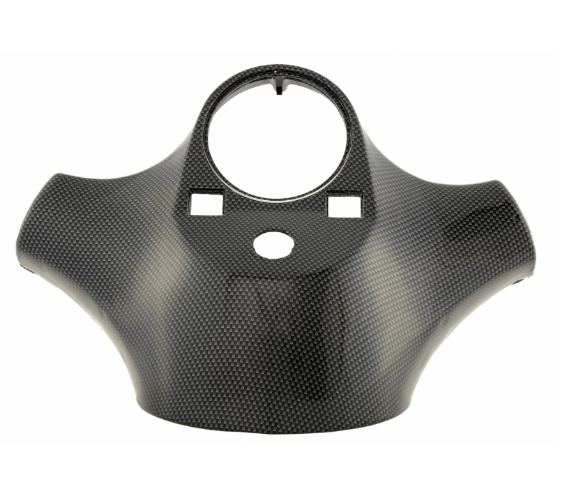 Tapa del cabezal de dirección para Vespa PX 80-200cc, aspecto carbono