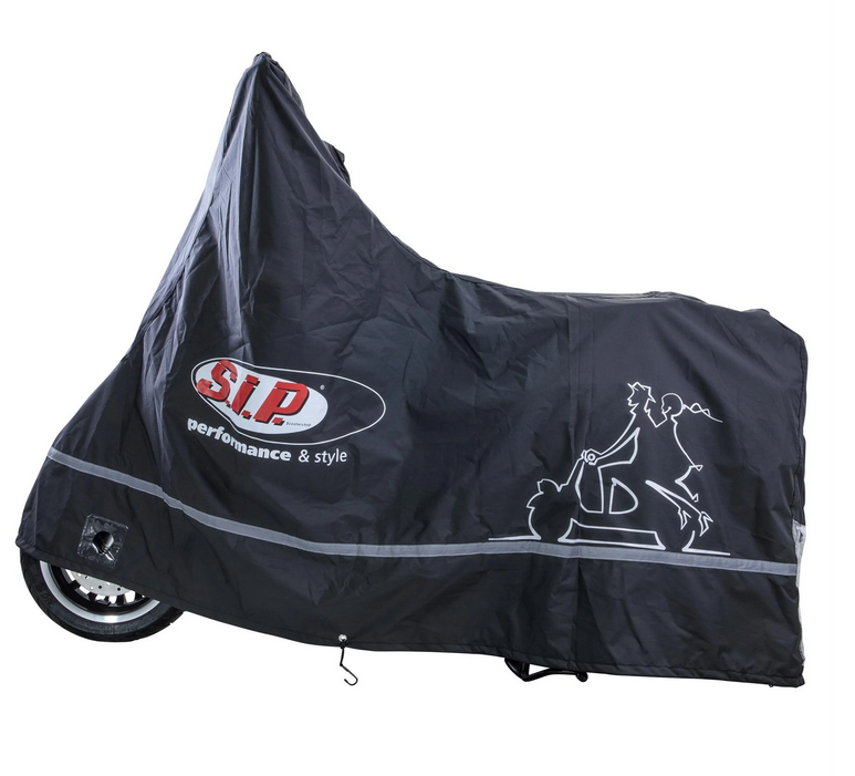 Garaje plegable Outdoor PREMIUM 2.0 para Vespa GTS/GTV/GT, talla XL, negro