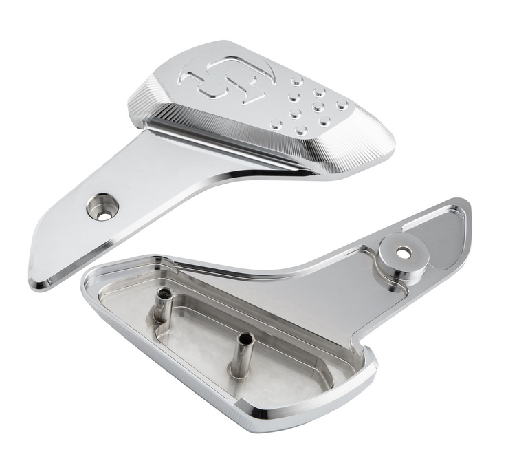 Estriberas derecha e izquierda para Vespa Primavera /Sprint 50-150ccm 2T/4T AC, cromadas