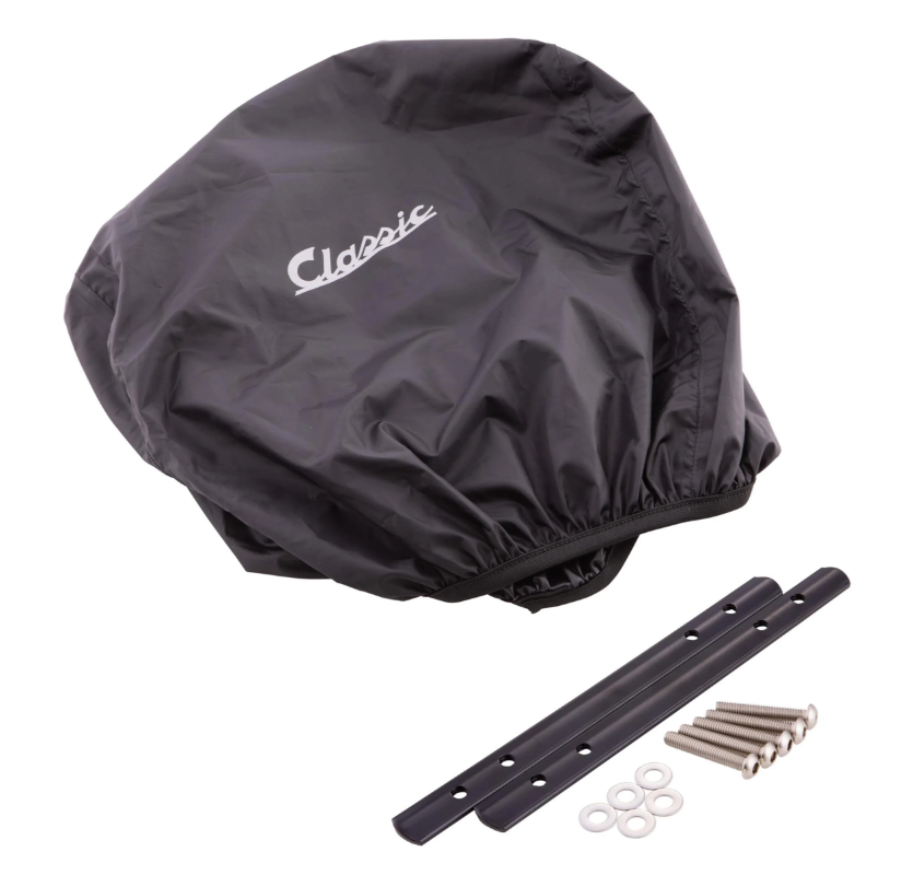 Kit de cesta portaequipajes "Classic" con portaequipajes para Vespa LX/LXV/S 50-150cc, marrón
