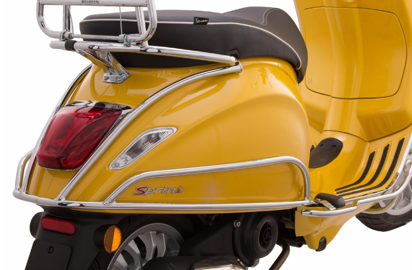Cubrebarras lateral para Vespa Primavera/Sprint/Elettrica 50-150ccm, cromado