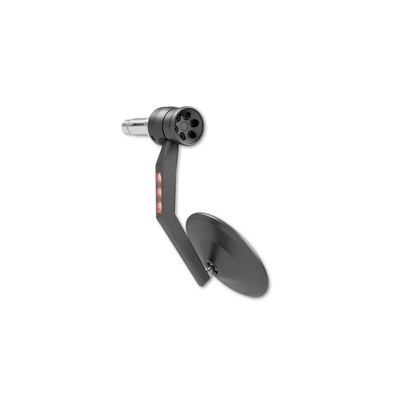 HIGHSIDER pro Espejo de Manillar Montana-RIM Negro Con Indicador LED (1ud.)