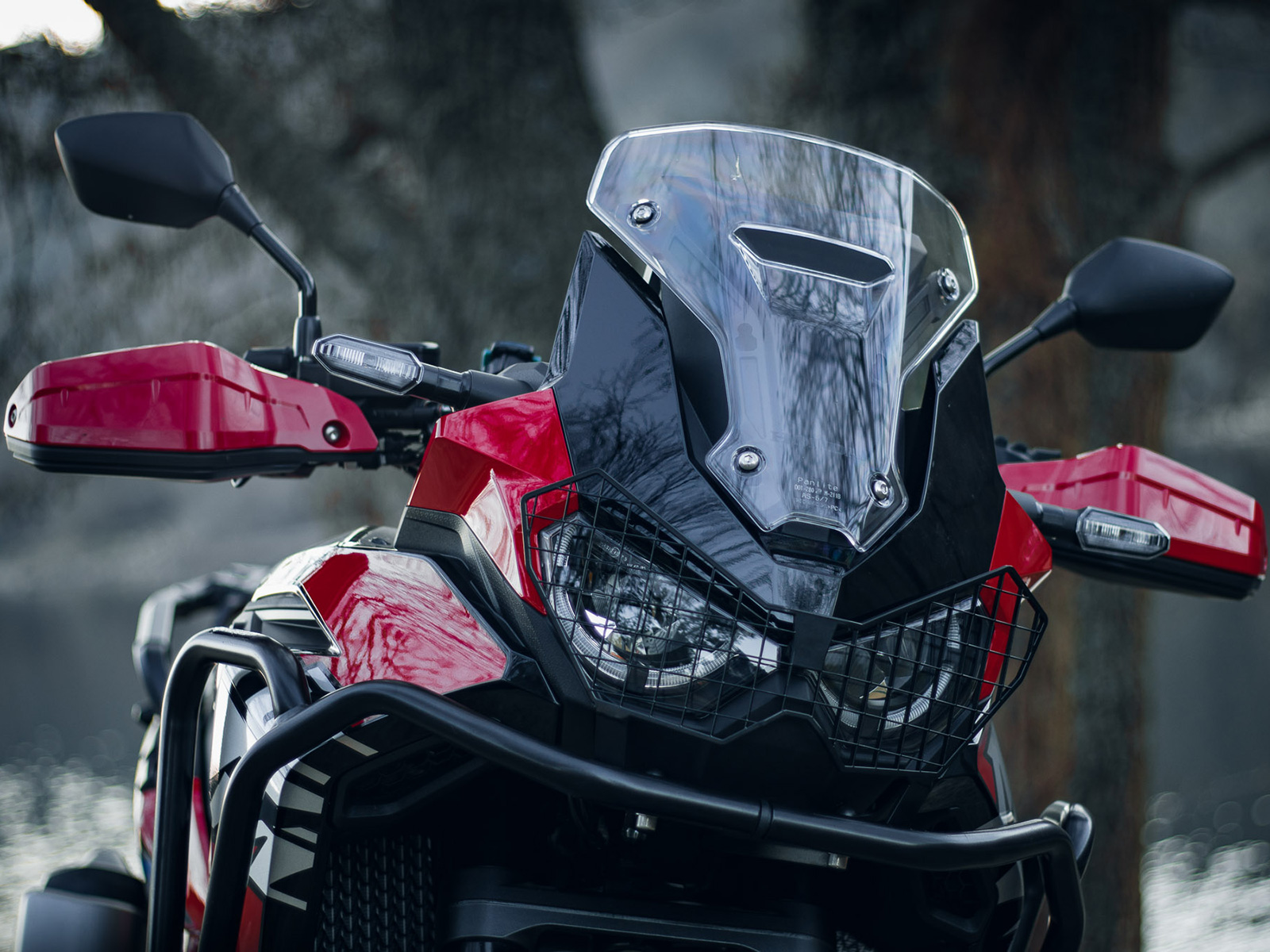 Protector de faros negro para Honda CRF 1100 Africa Twin (20-23)