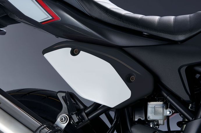 Placa de matrícula (blanco/negro) para Suzuki SV650 BJ. 2016-2017