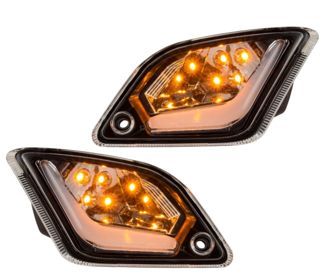 Kit de indicadores delanteros y traseros para Vespa GTS/GTS Super/GTV 125-300cc ('14-), transparente
