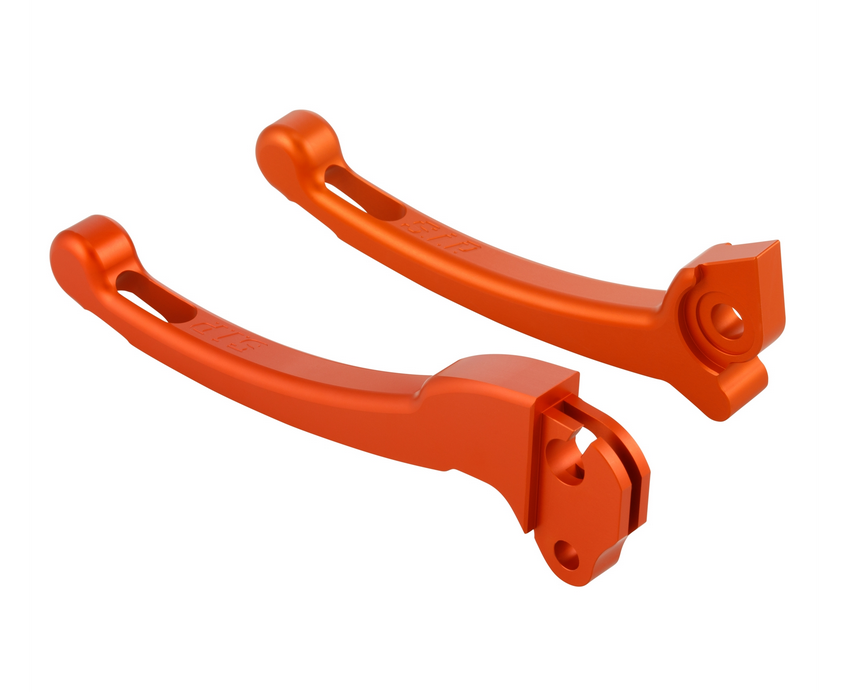 Juego maneta deportiva embrague/freno para Vespa PX 125-200ccm, HBZ Grimeca, derecha/izquierda, naranja mate