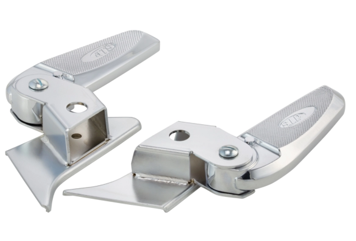 Reposapiés derecho e izquierdo para Vespa Primavera/​Sprint 50-150ccm 2T/​4T AC, cromo/cromo