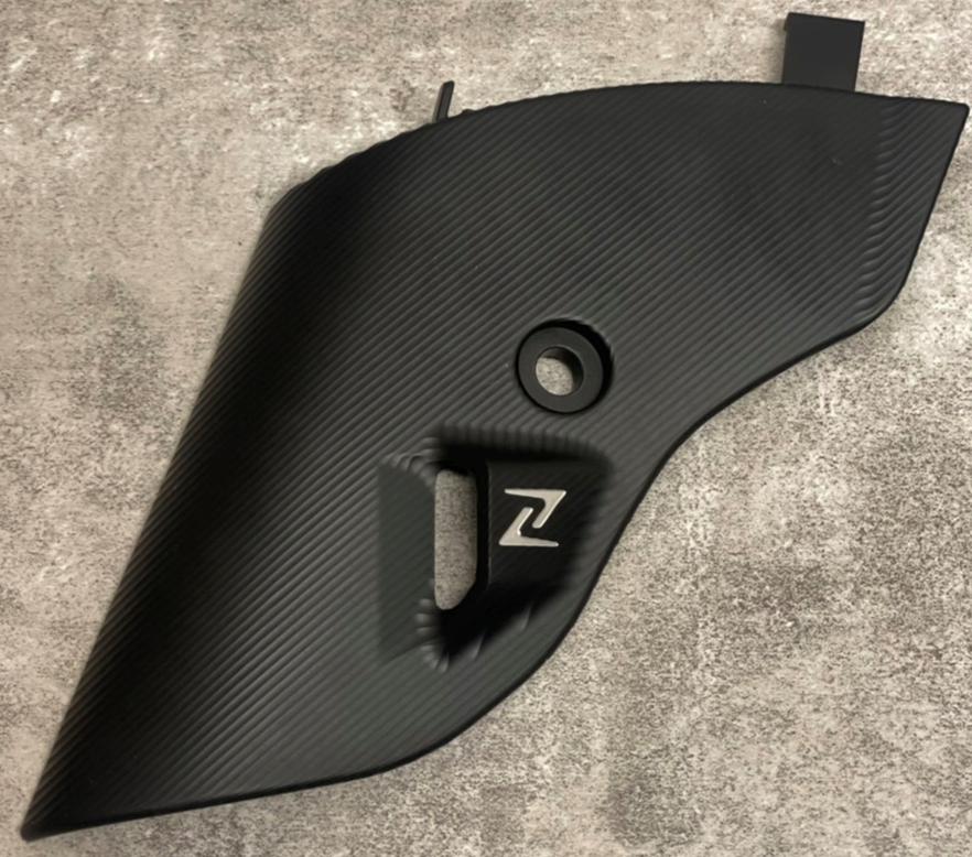 Carenado de horquilla ZELIONI para Vespa Primavera/Sprint/Elettrica 50-150ccm, anodizado negro mate
