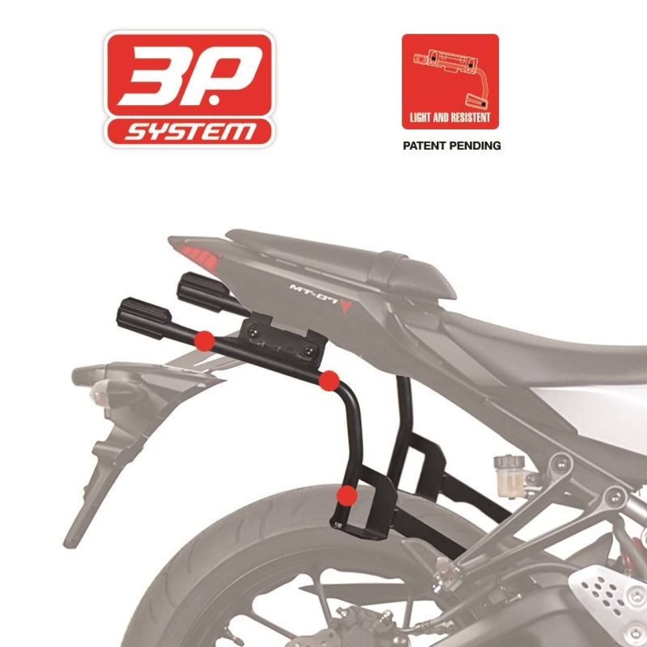 Portaequipajes laterales Shad «3P System», pintados en negro, para modelos BMW GS