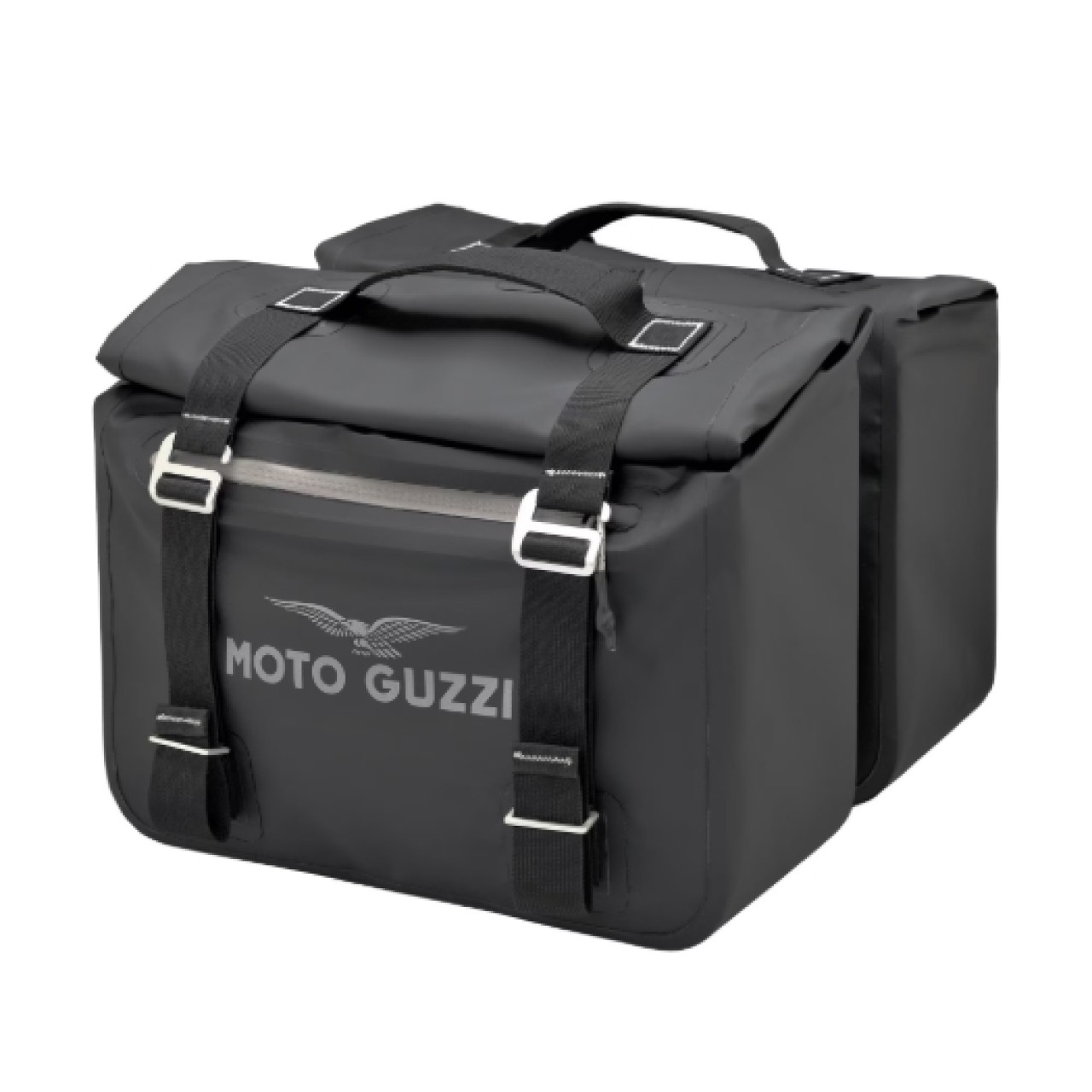 Juego de bolsas laterales negras para Moto Guzzi V7 850 Stone /Special /Sport (25-)