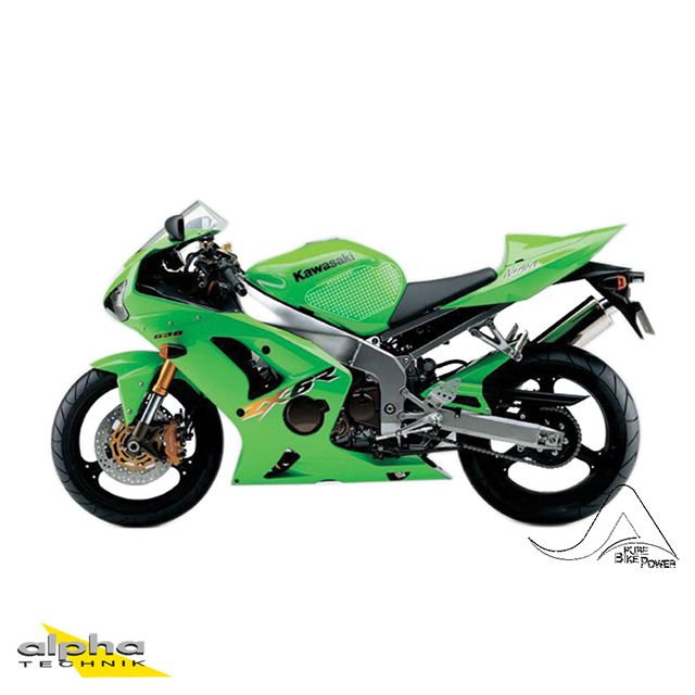 Stompgrip negro Volcano para Kawasaki ZX6R/RR