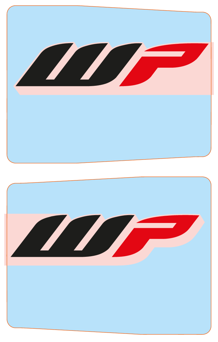 Juego de adhesivos de protección de horquilla para Husqvarna FS 701 Supermoto y FS 450 Original