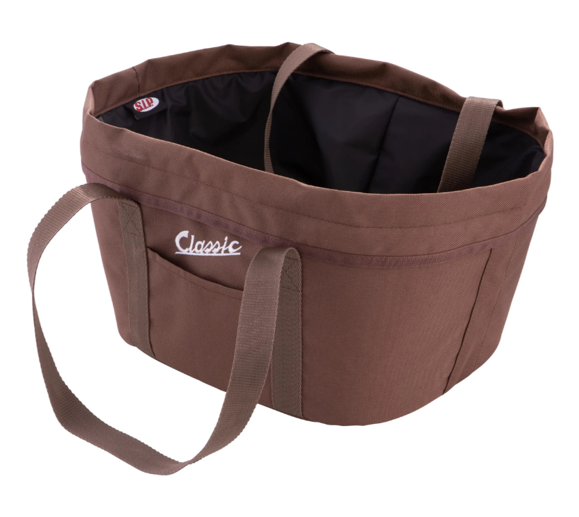 Kit de cesta portaequipajes "Classic" con portaequipajes para Vespa LX/LXV/S 50-150ccm, marrón oscuro