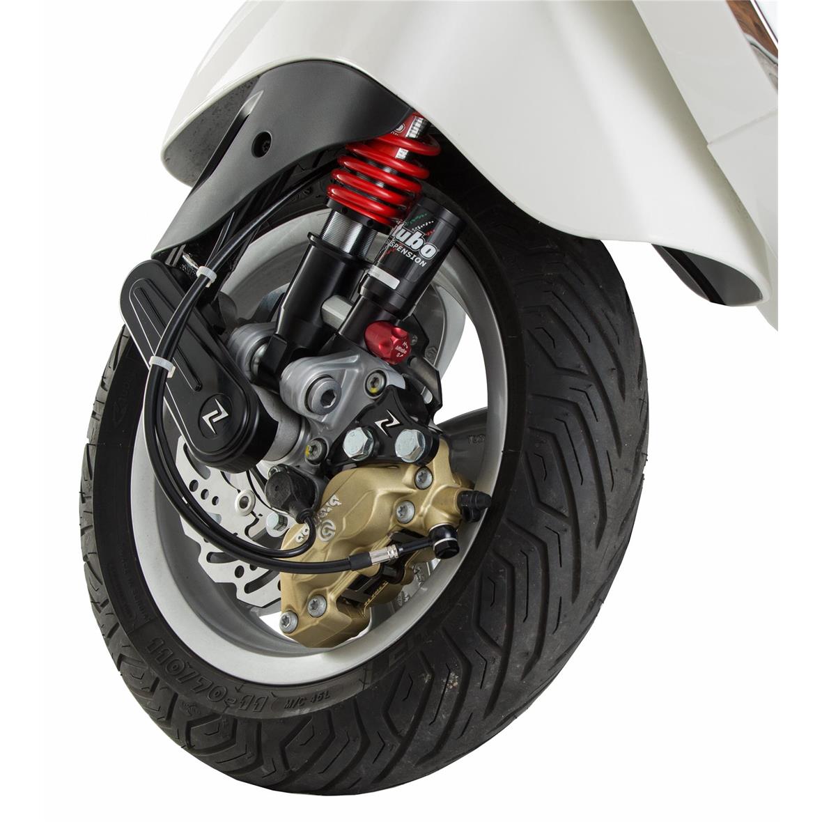 Tapa del basculante, negro Zeloni para Vespa Primavera/Sprint/GTS/GTS Super 50-300cc ('14-'16)