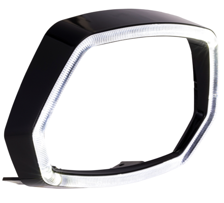 Anillo de luz negro brillante LED para Vespa Sprint 50ccm 2T/4T ('13-'18)