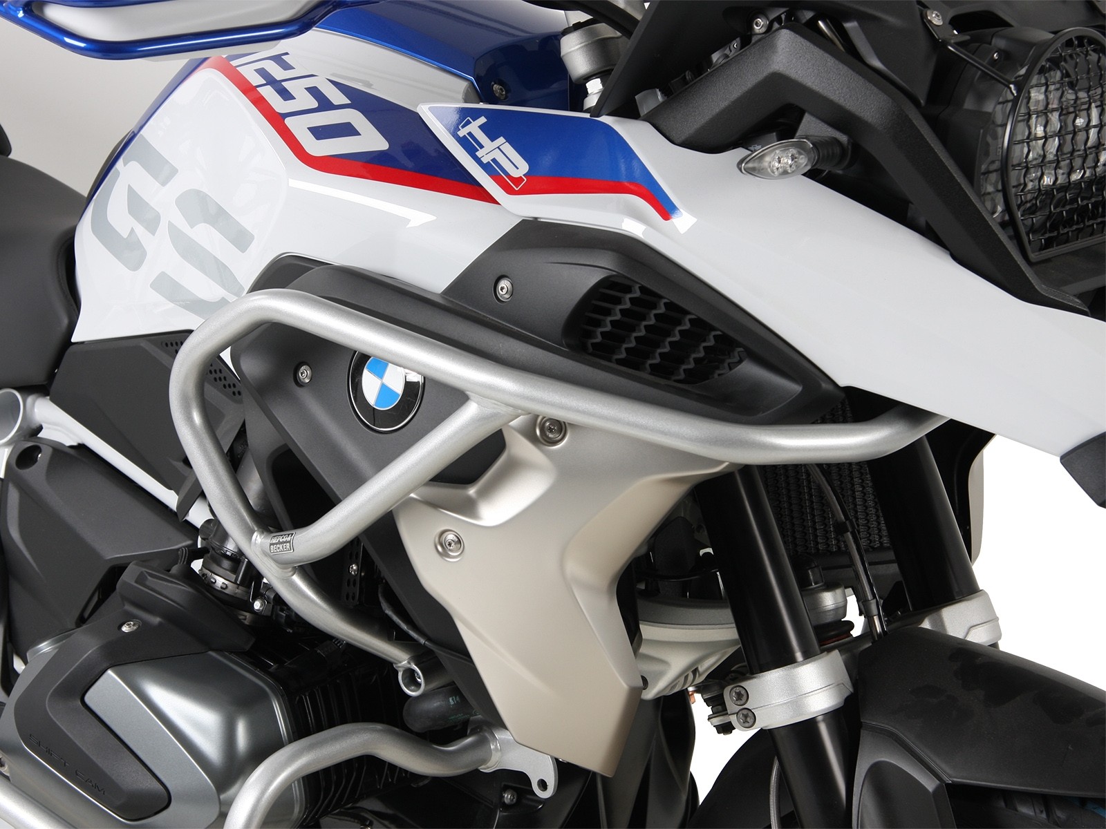 Protector de depósito plateado para BMW R 1250 GS (19-23) Hepco & Becker
