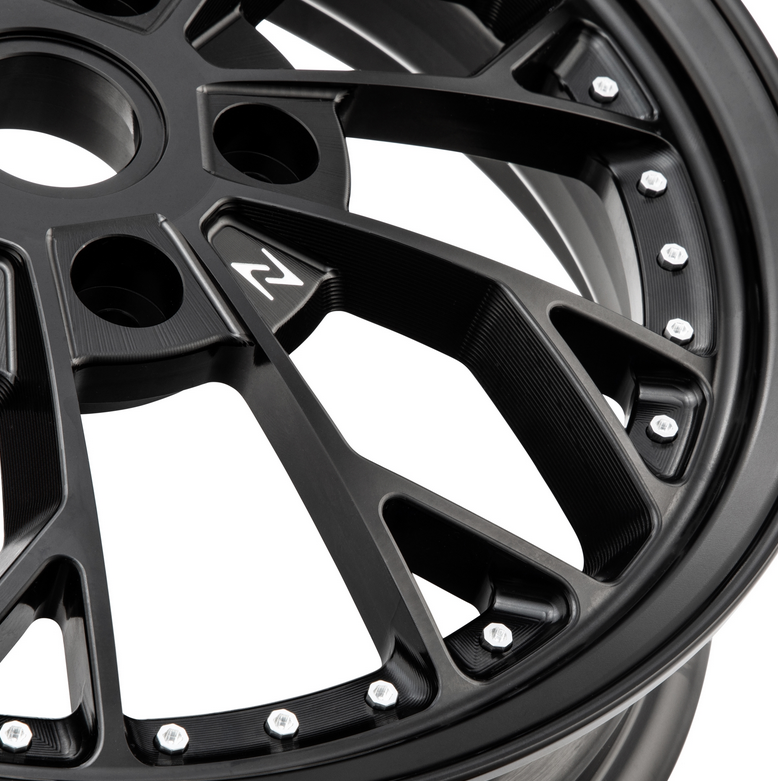 Llanta Comb 2 delantera/trasera 12" para Vespa GTS/GTS Super/GTV/GT/946 125-300ccm, negro brillante