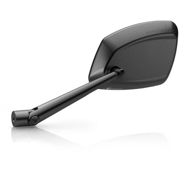 Espejo RIZOMA 4D derecho para Vespa, anodizado negro