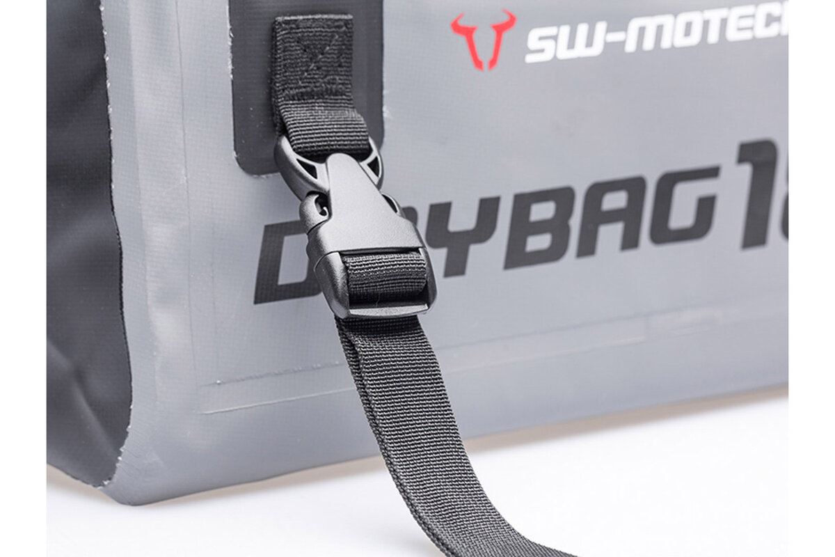 Bolsa trasera Drybag 180 para Aprilia RSV 4 Tuono 1100, gris / negro - SW Motech