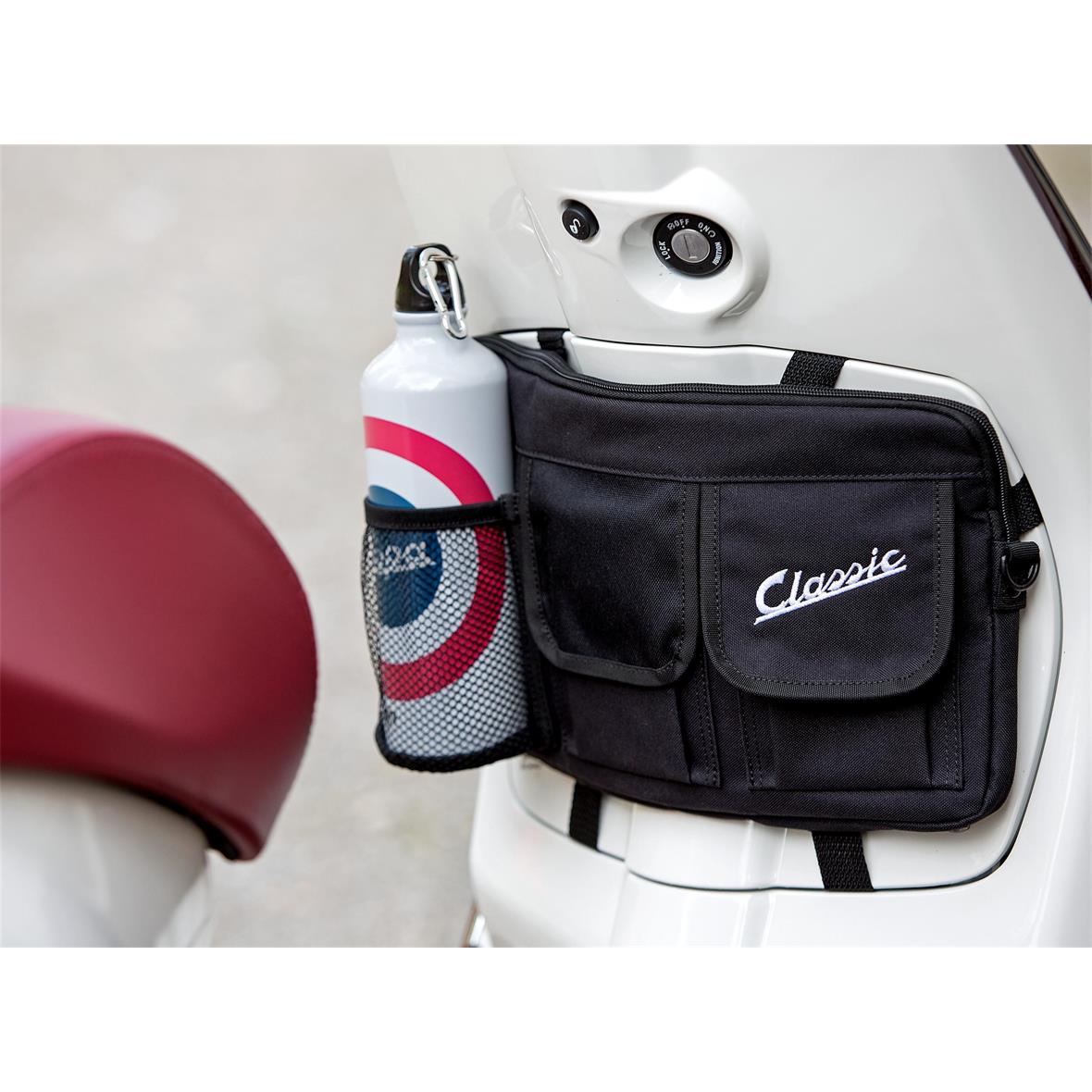 Bolsa "Classic" para maletero/guante Vespa - negro, nylon