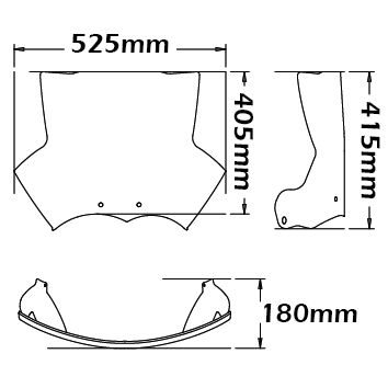 Parabrisas bajo tipo ADV para BMW R 1200 GS
