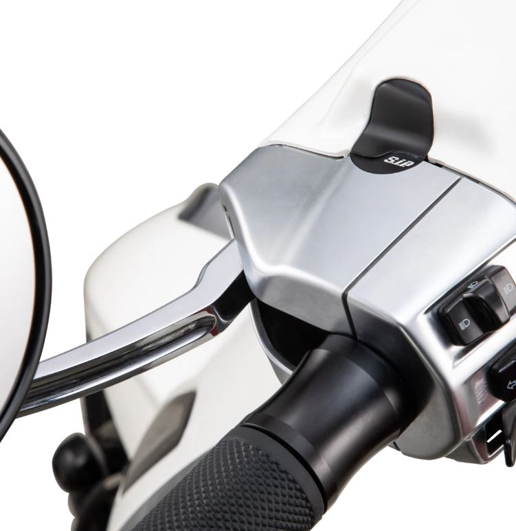 Tapa del orificio del espejo izquierda y derecha para Vespa Primavera/Sprint/Elettrica 50-150cc, negro mate