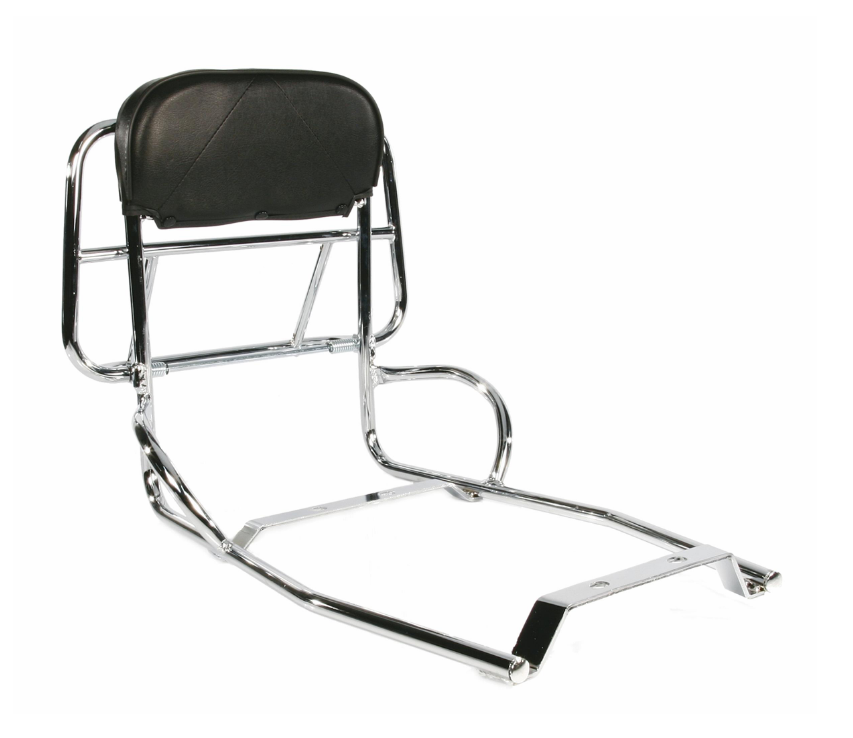 Portaequipajes trasero para Vespa PX 80-200cc, plegable, cromado