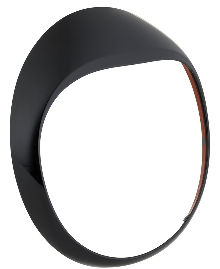 Anillo de luz para Vespa GTS/GTS Super/GT/GT L 125-300cc, negro brillante